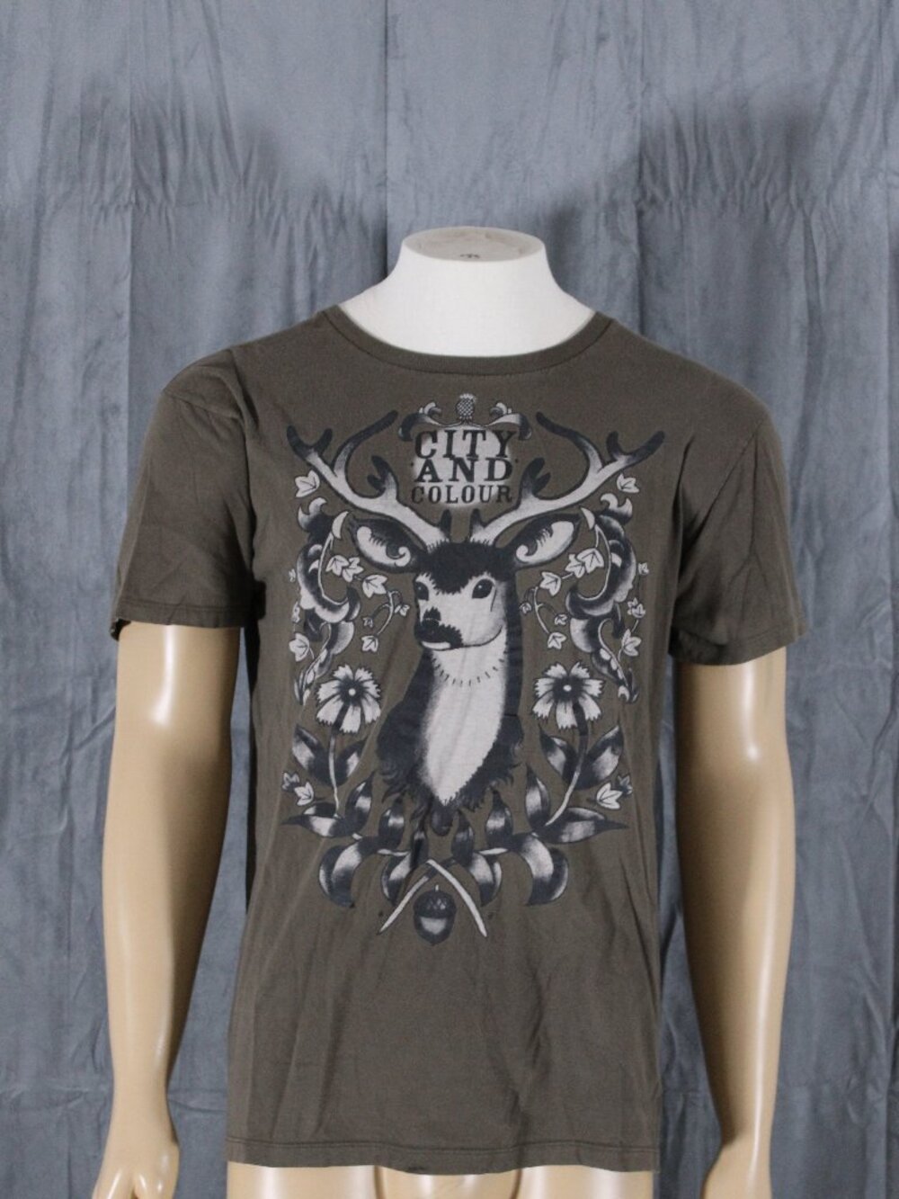 Band Shirt - City and Colour Deer Graphic - Men's Medium